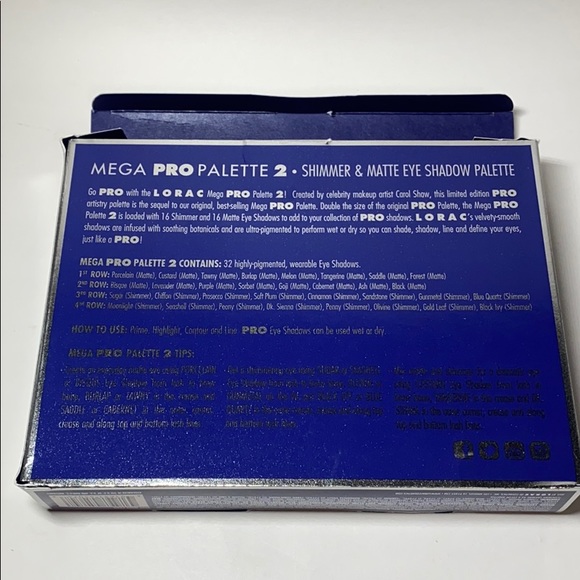 NIB LORAC Mega Pro Palette 2 100% Auth ULTA - Picture 10 of 11